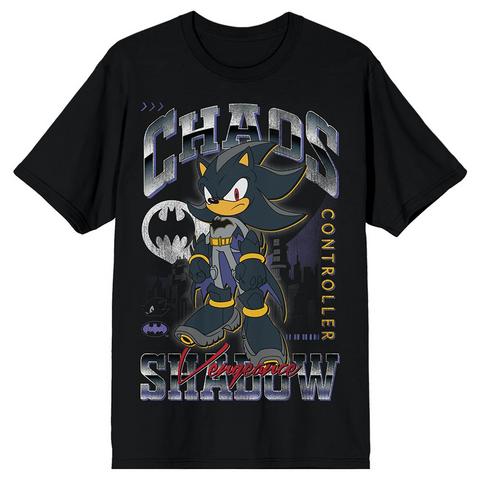 DC Comics X Sonic the Hedgehog Shadow as Batman Unisex Graphic T-Shirt Exclusivité Games Zone